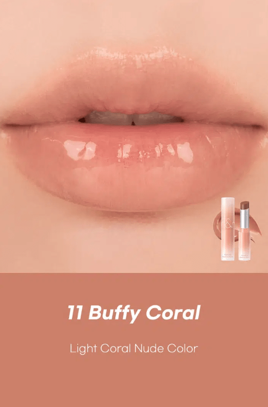 ROM&ND GLASTING MELTING BALM – Balsamo Labial Nude #11 BUFFY CORAL2