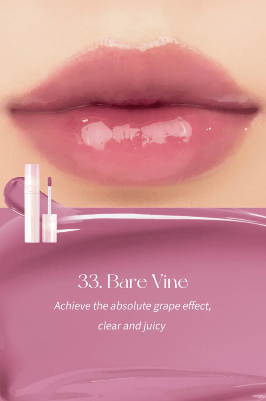 ROM&ND – JUICY LASTING TINT – Tinte Labial #33 BARE VINE2