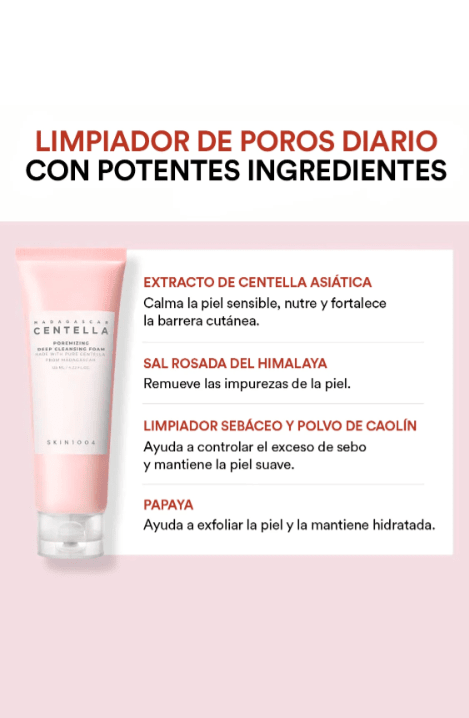 SKIN1004 Centella Poremizing Deep Cleansing Foam – Jabón facial 125ml2