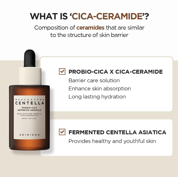 SKIN1004 Centella Probio-Cica Intensive Ampoule 50ml – Serum Nutritivo4