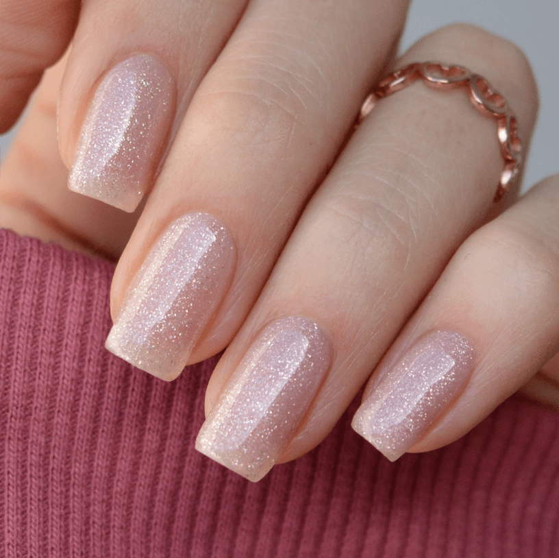 Rubber Base Coat - Sparkly Rose PINK MASK 0473
