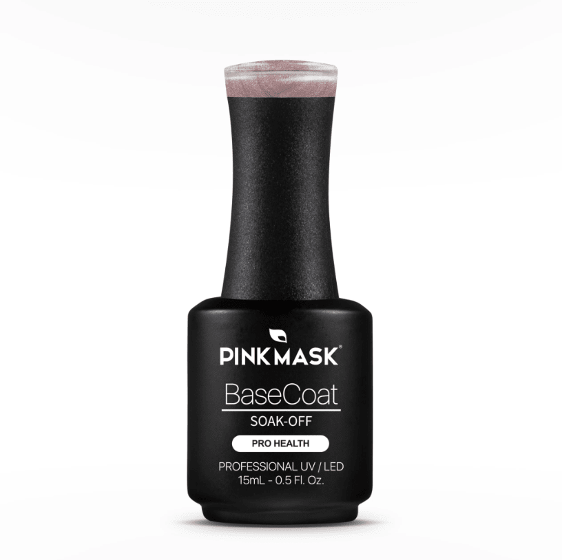 Rubber Base Coat - Sparkly Rose PINK MASK 047 0