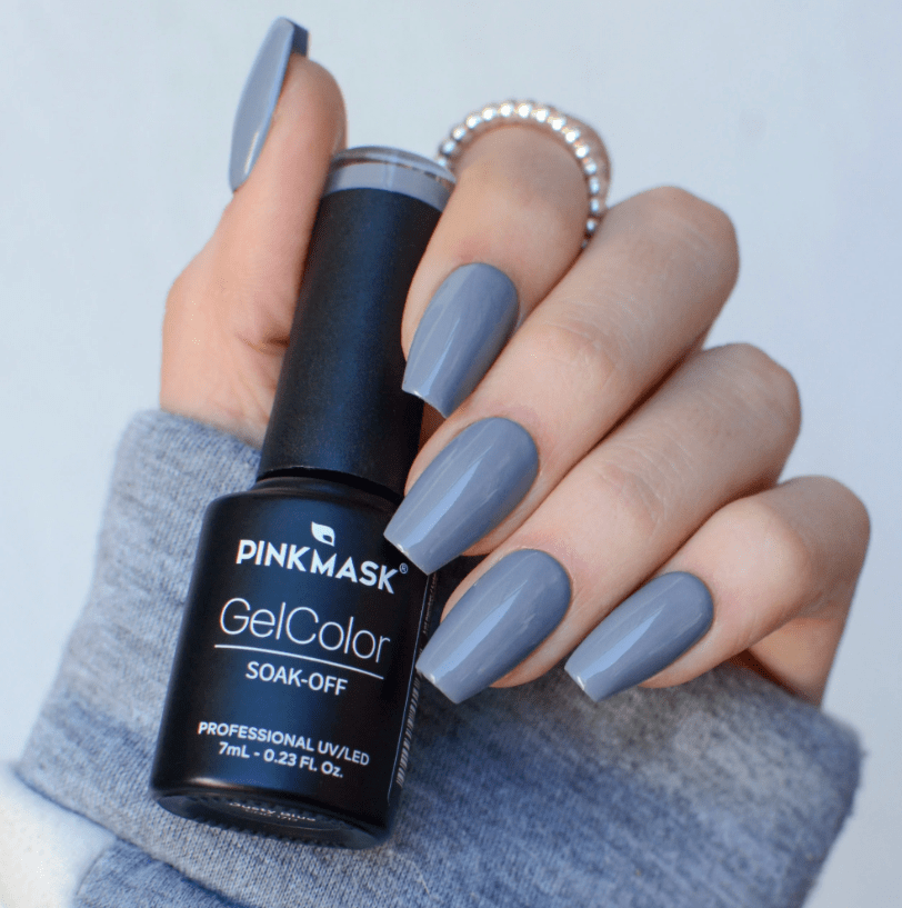 Dusty Blue Esmalte permanente Pink Mask 7ml2