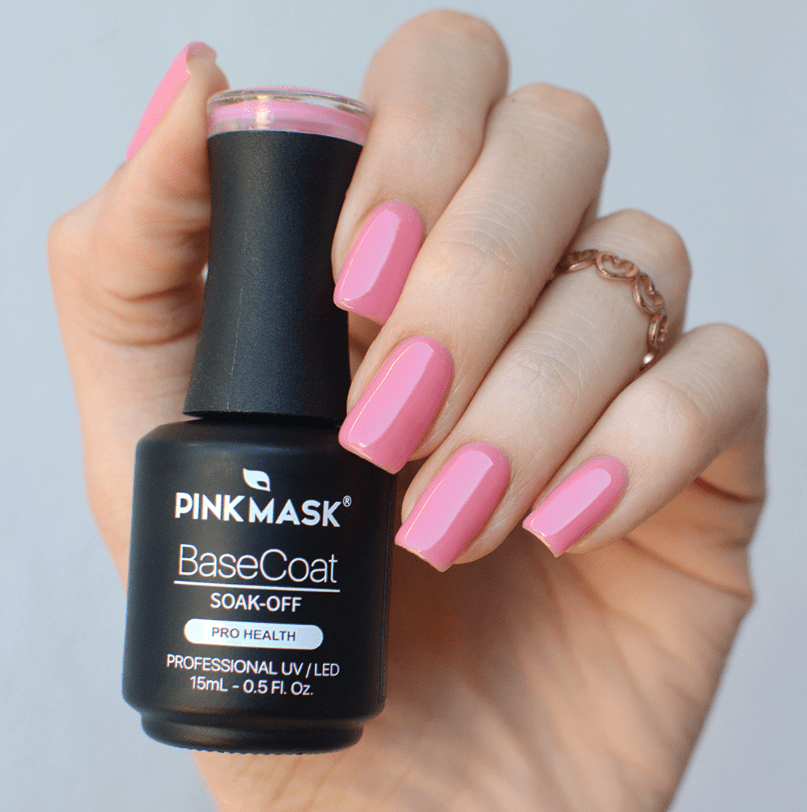 Rubber Base Coat - Rose Vie PINK MASK2