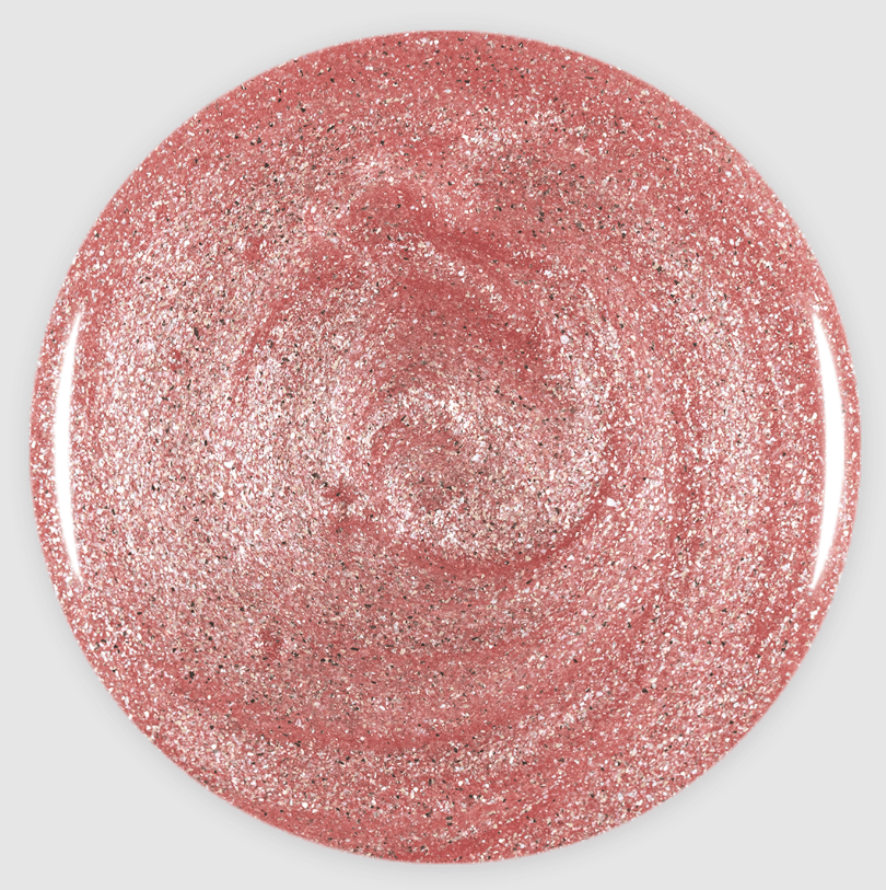 Rubber Base Coat - Sparkly Charm PINK MASK4