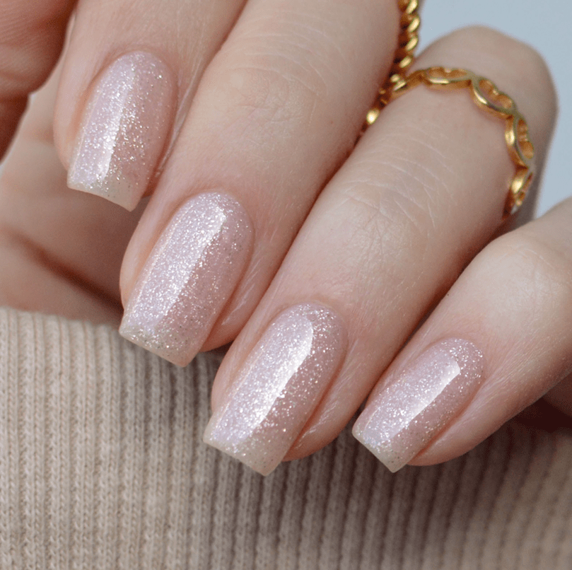 Rubber Base Coat - Sparkly Gold PINK MASK 048 0