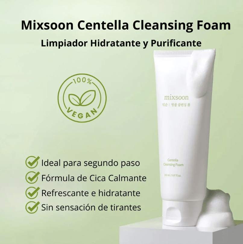 Mixsoon Limpiador “Centella Cleansing Foam” 150ml3