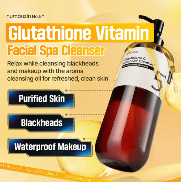 NUMBUZIN #5 Gluthatione C Facial Spa Cleanser – Aceite de Limpieza 200ml4