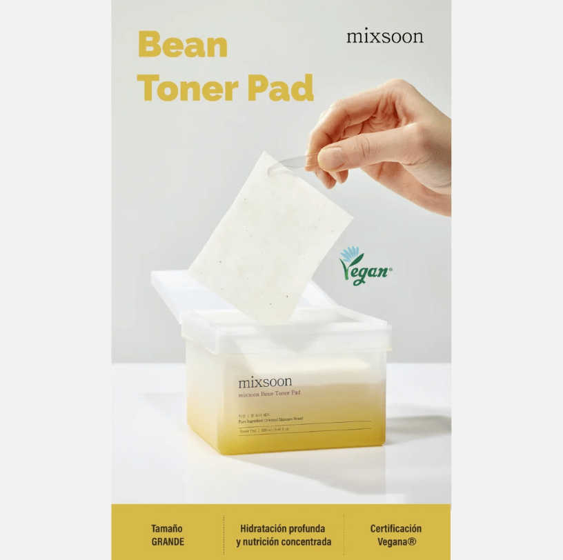 MIXSOON Bean Toner Pad – Almohadillas Exfoliantes 70 pzs4