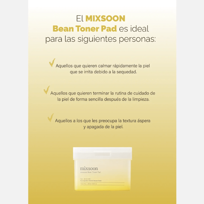 MIXSOON Bean Toner Pad – Almohadillas Exfoliantes 70 pzs6