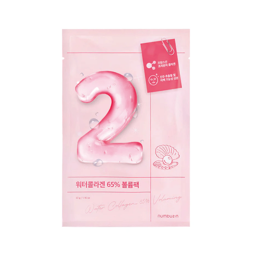 NUMBUZIN #2 – Water Collagen 65% Sheet Mask 1 pieza – Mascarilla Facial 0