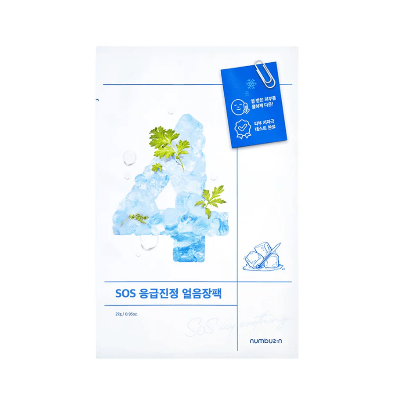 NUMBUZIN #4 – Icy Soothing Sheet Mask 1 pieza – Mascarilla Facial 0