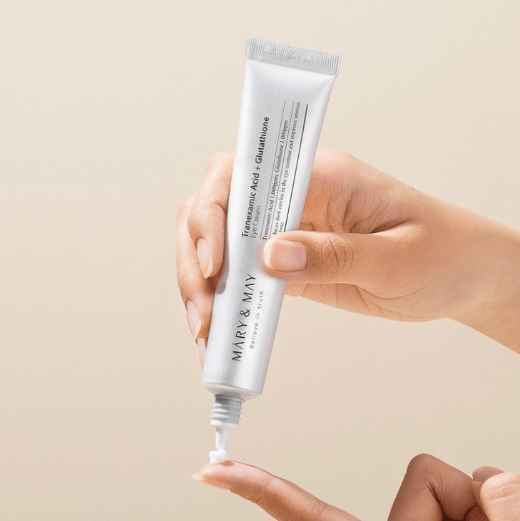 MARY&MAY Tranexamic Acid Eye Cream 30 ml – Crema Antiojeras – Pack con mini tallas de regalo3