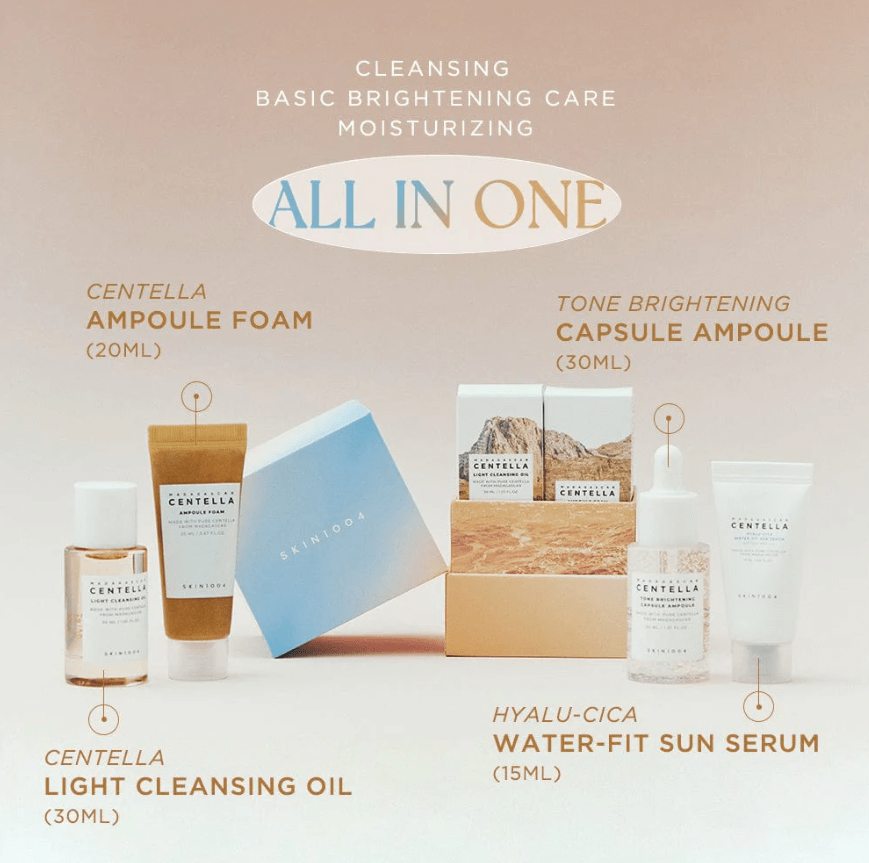 SKIN1004 Daily Essential Kit – Rutina Antimanchas – Mini tallas 4pzs3