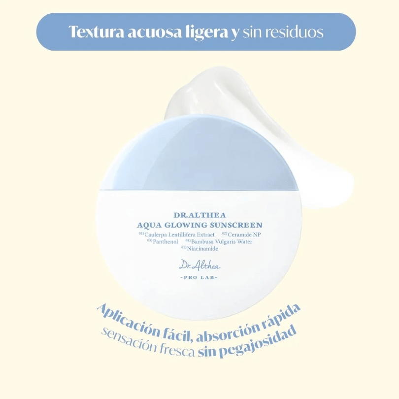 DR ALTHEA Aqua Glowing Sunscreen 45ml SPF 50++++3