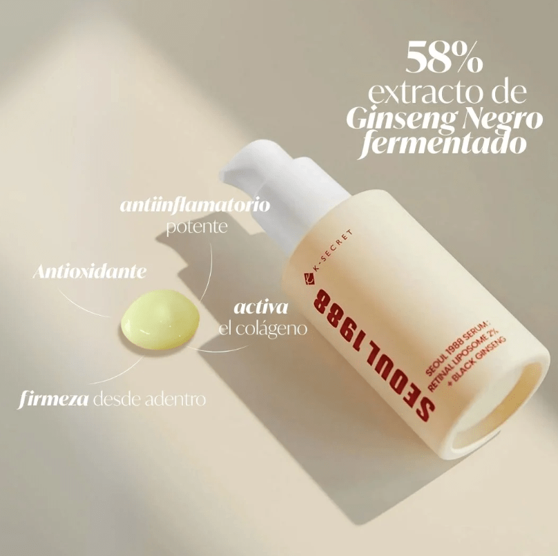 K-SECRET «SEOUL 1988 Serum : Retinal Liposome 2% + Black Ginseng 30ml3