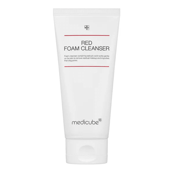 MEDICUBE Red Foam Cleanser – Jabón Facial Antirojeces y Acne 120ml 0