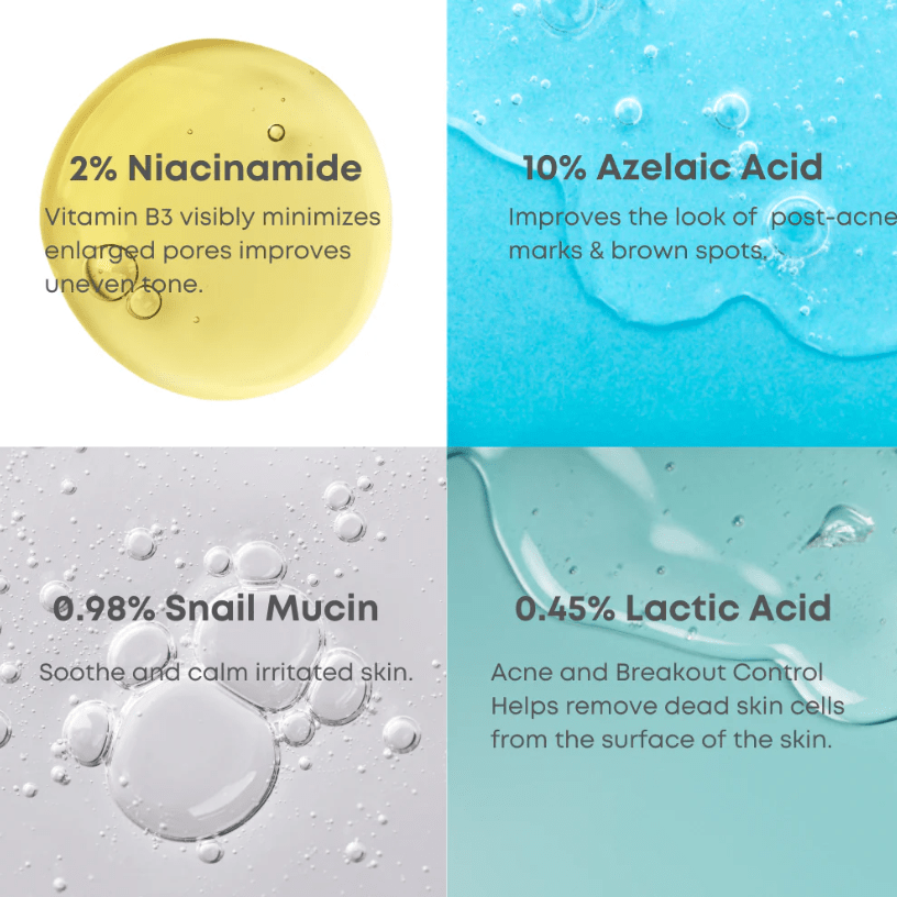 NINELESS Azelaic 10% Acid Serum – 12ml – Mini Talla2