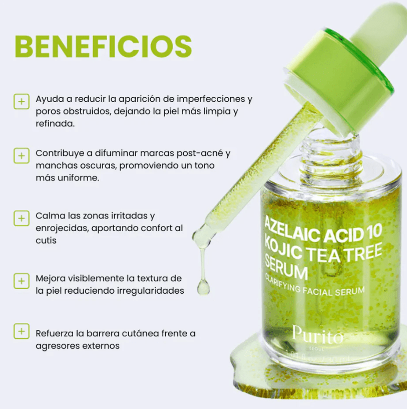 PURITO – Azelaic Acid 10 Kojic Tea Tree Serum – 30ml4