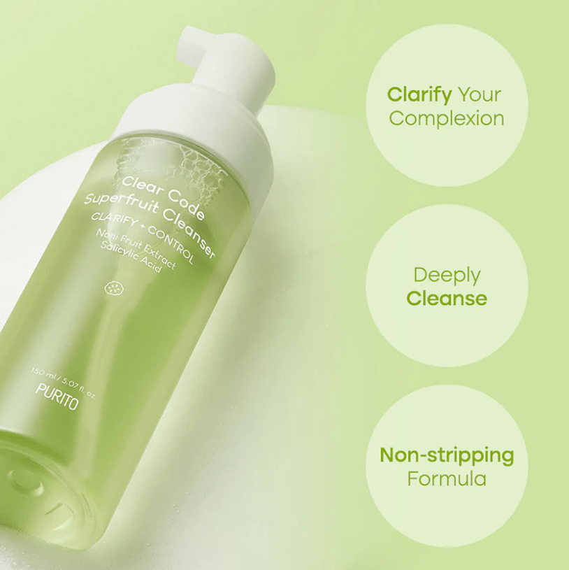 PURITO – Clear Code Superfruit Cleanser – Jabón Facial 150ml2