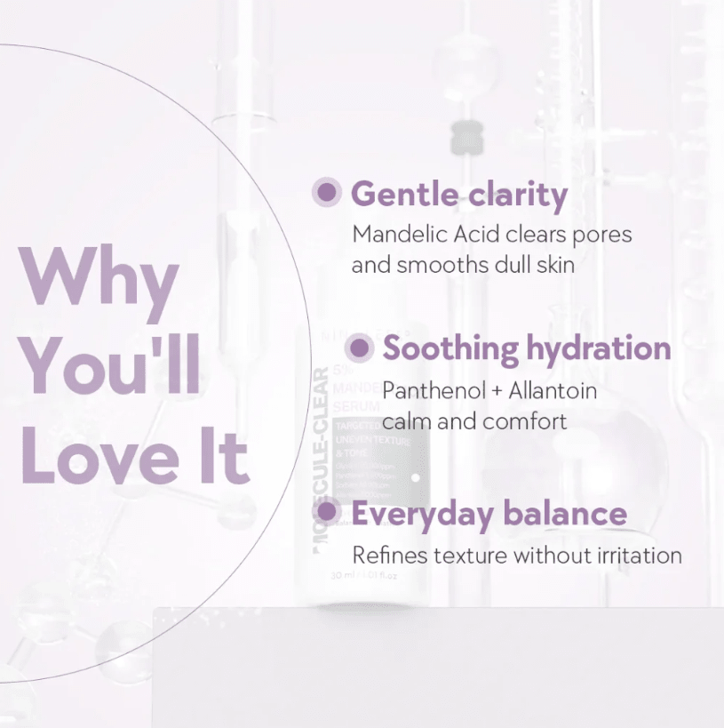 NINELESS – 5% Mandelic Acid Serum – 30ml3