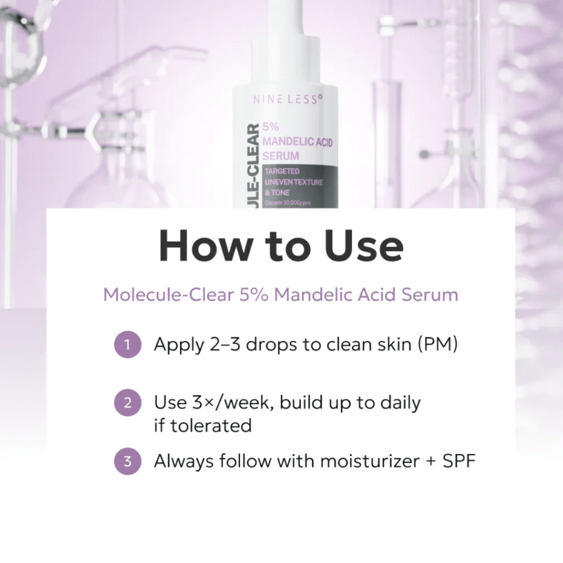 NINELESS – 5% Mandelic Acid Serum – 30ml5