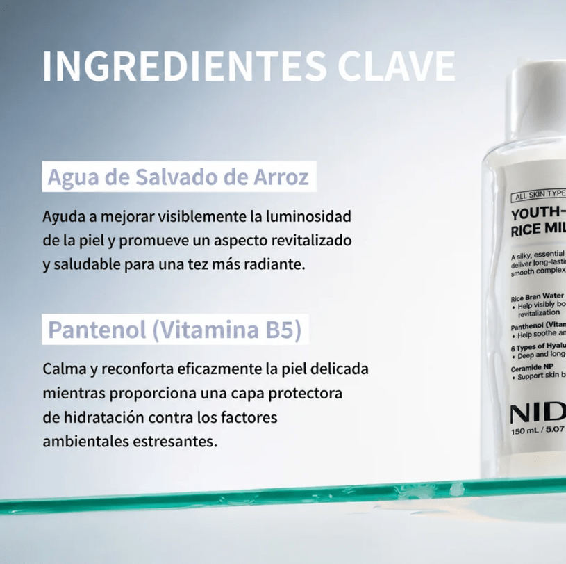 NIDA Youth-Boosting Rice Milky Toner 150 ml5
