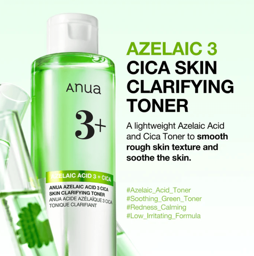 ANUA Azelaic Acid 3% + Cica – Tónico Facial 250ml2