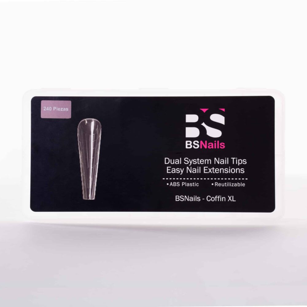 Dual System Nail Tips BSNAILS Coffin XL 240pcs 0