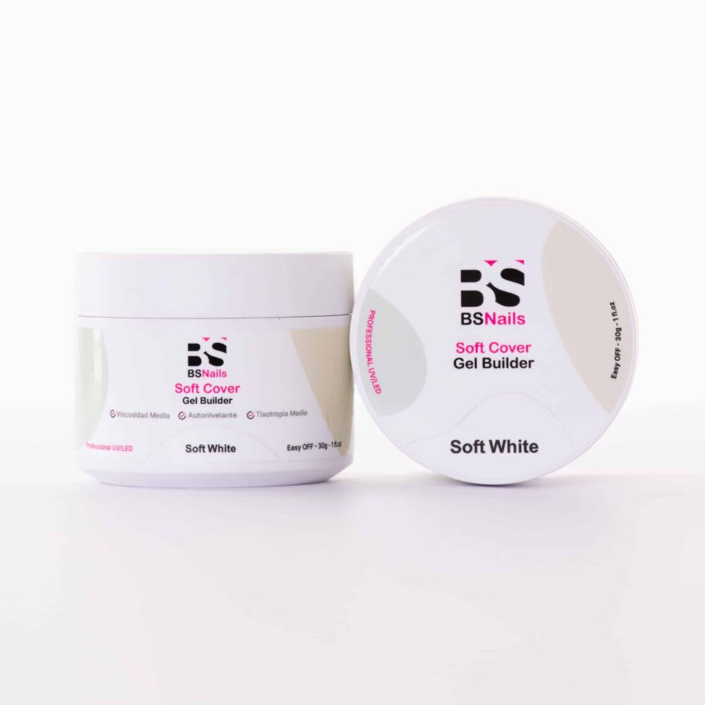 BSNAILS Gel Builder Soft Cover Autonivelante – Soft White – 30 ml 0