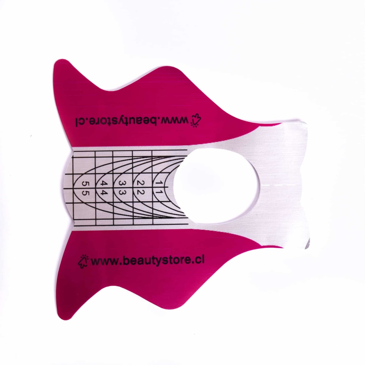 BSNAILS Molde Autoadhesivo Clasico Uñas Acrilicas -500 pc Rosado2