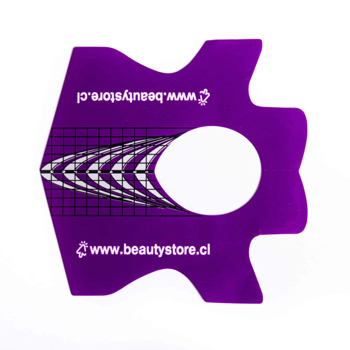 BSNAILS Molde Autoadhesivo Stiletto Uñas Acrilicas -500 pc Morado2