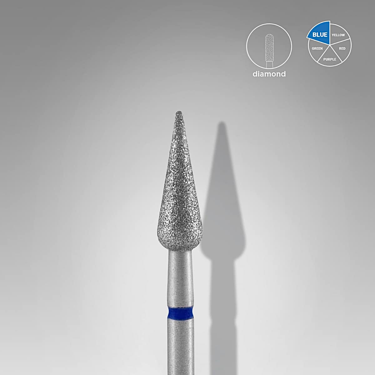 Staleks Pro Fresa Cónica 4mm – Azul 0