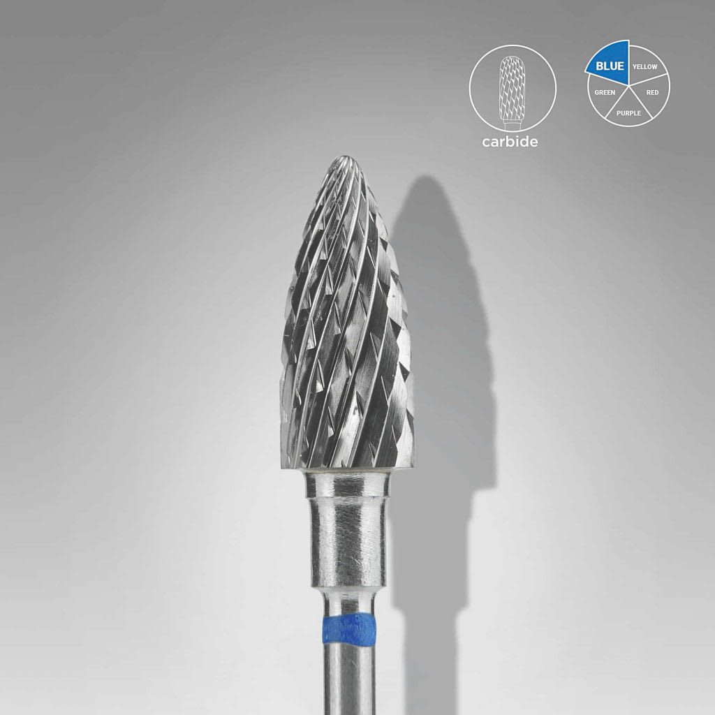 Staleks Pro Fresa de Carburo Piña 6mm Azul 0