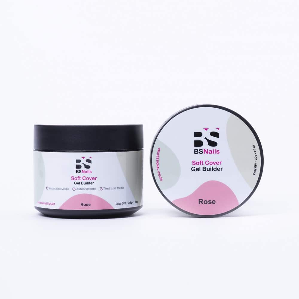 BSNAILS Gel Builder Soft Cover Autonivelante – ROSE – Pote de 30 ml 0