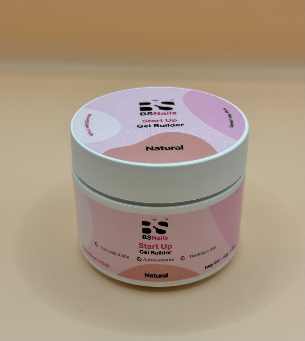 BSNAILS Gel Builder Start Up Autonivelante – NATURAL – Envase Rosado 30 ML 0