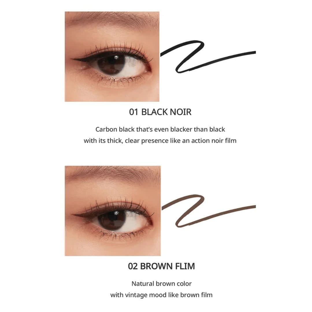 Peripera Delineador “Ink Thin Thin Brush Liner” 001 BLACK NOIR3