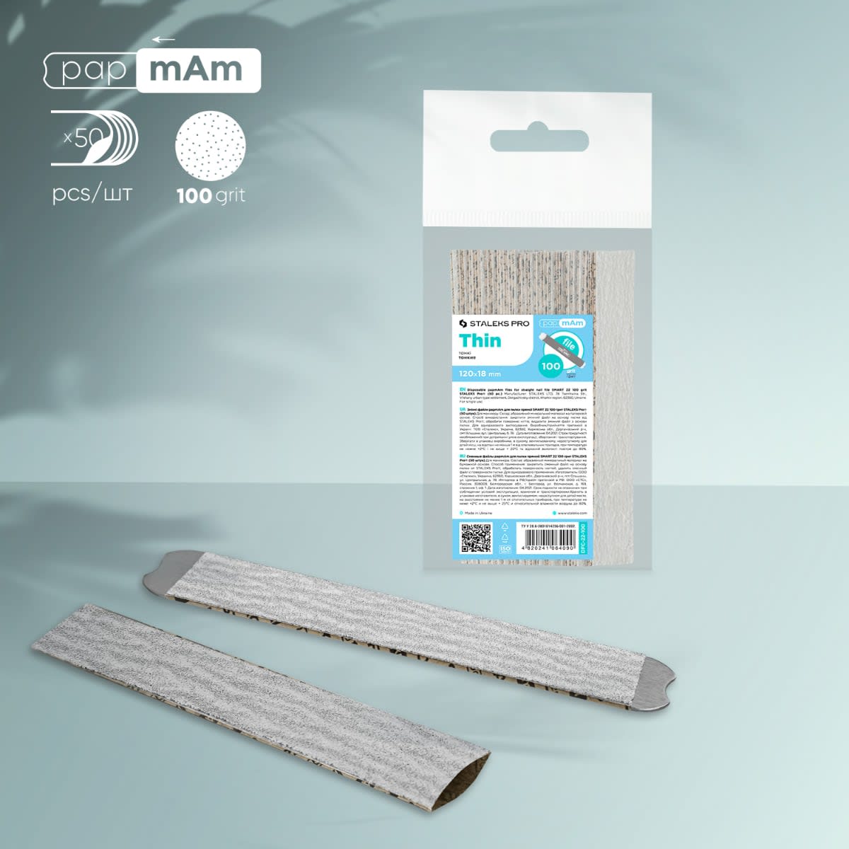 Lima Staleks Smart papmAm con bolsillo (50u) - 100 grit 0