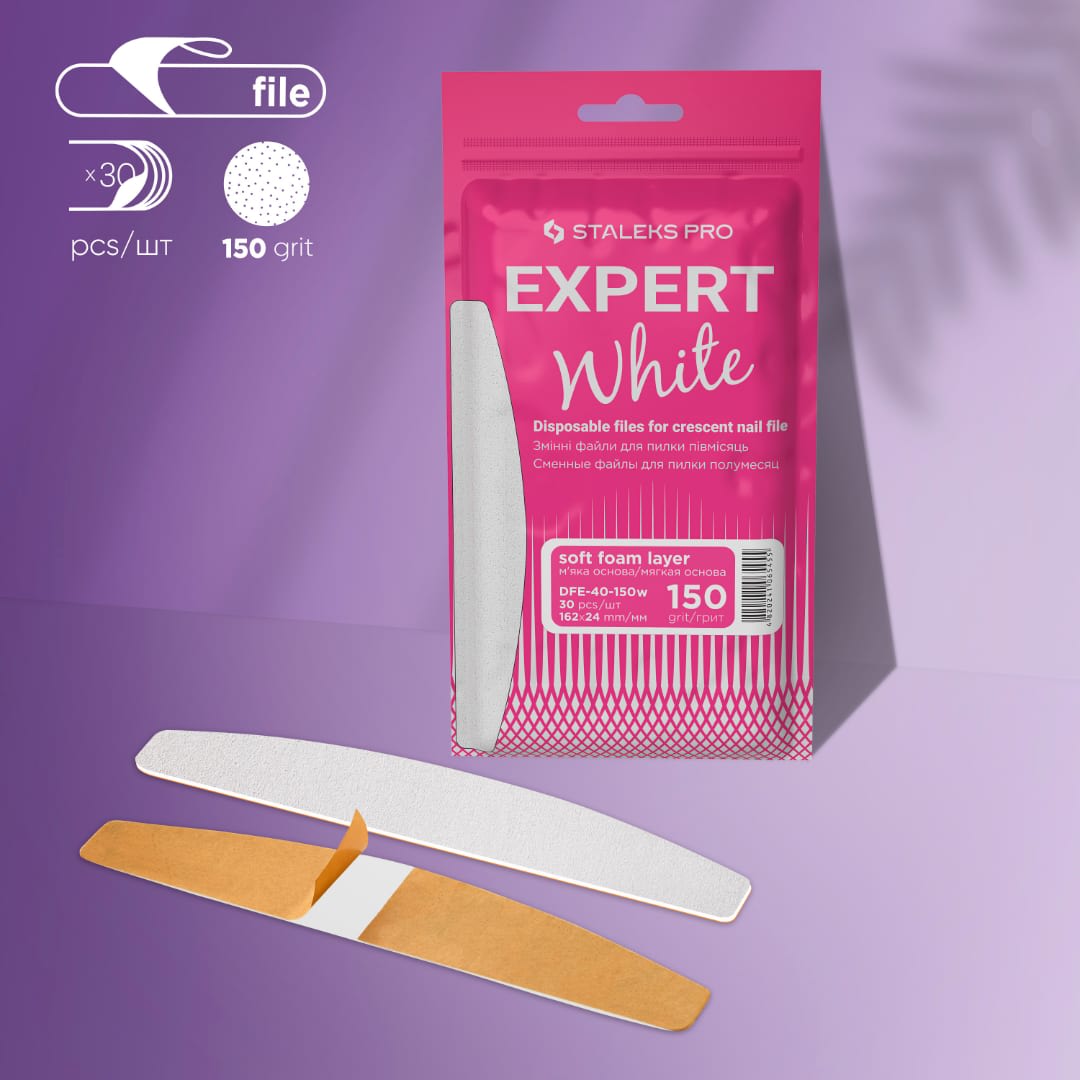 Staleks Pro Lima Adhesiva Reemplazable Expert 40 Blanca - Grit 150 0