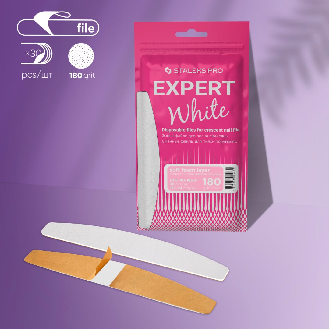 Staleks Pro Lima Adhesiva Reemplazable Expert 40 Blanca - Grit 1801