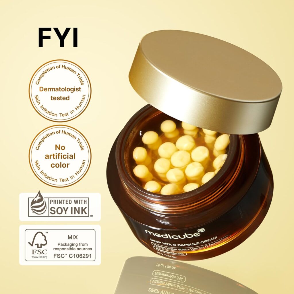 MEDICUBE Deep Vita C Capsule Cream – Crema Iluminadora 55 ml2