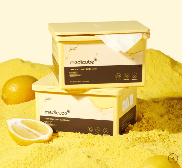 MEDICUBE Deep Vita C Daily Quick Mask -Mascarillas de Tela x 30 piezas2