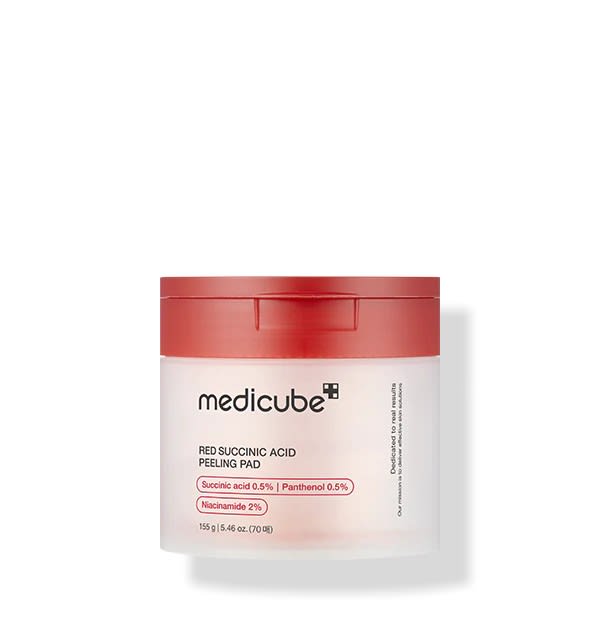MEDICUBE Red Succinic Acid Peeling Pad -Almohadillas Exfoliantes -70 pzs 0