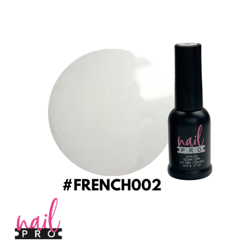 NAIL PRO Esmalte Permanente 8 ml FRENCH002 Blanco Lechoso 0