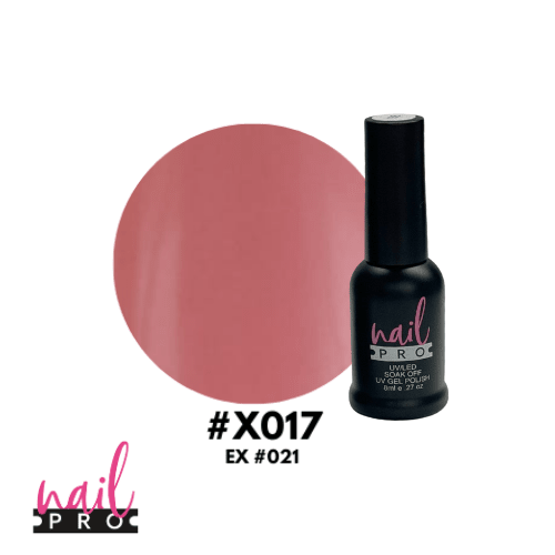 NAIL PRO Esmalte Permanente 8 ml X017 (ex021) Palo Rosa 0