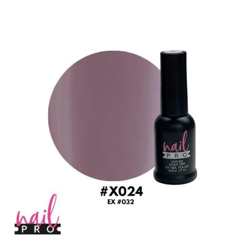 NAIL PRO Esmalte Permanente 8 ml X024 (ex032) Nude Morado 0