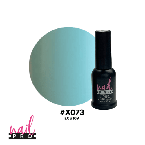 NAIL PRO Esmalte Permanente 8 ml X073 (ex109) Verde agua Pastel 0
