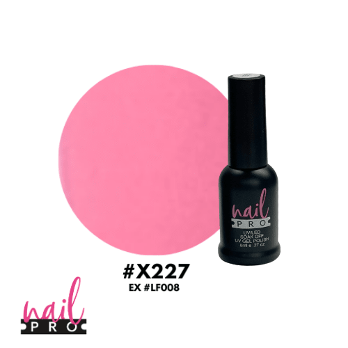 NAIL PRO Esmalte Permanente 8 ml X227 (exLF008) Rosado Barbie intenso 0