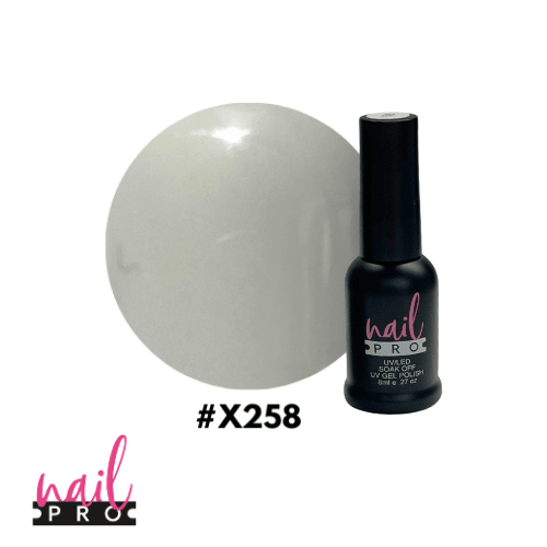 NAIL PRO Esmalte Permanente 8 ml x258 Gris Blanco 0
