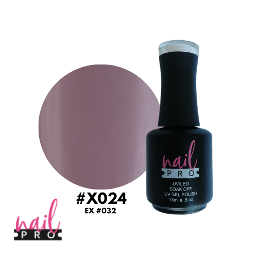 NAIL PRO Esmalte Permanente X024 Nude Morado 0